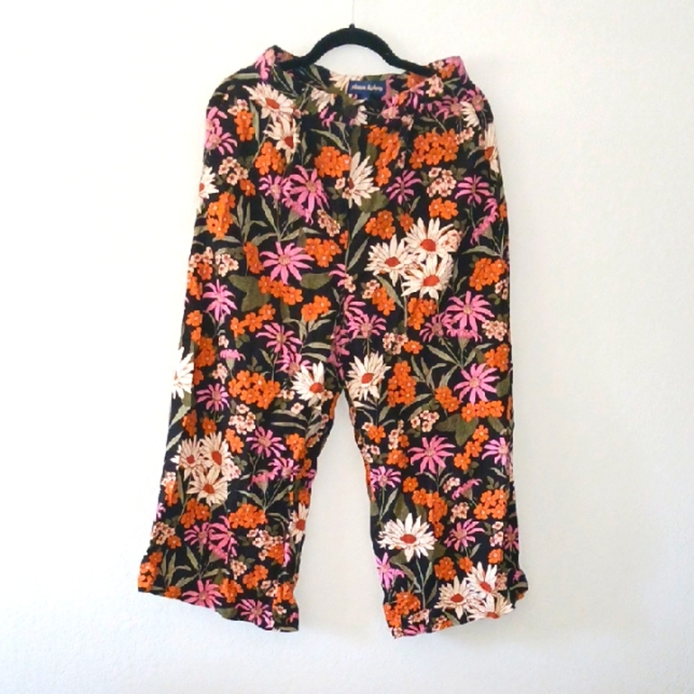 Princess Highway Black and Orange Wide Leg Pants